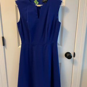 Tahari Royal Blue Sleevless Dress size 4
